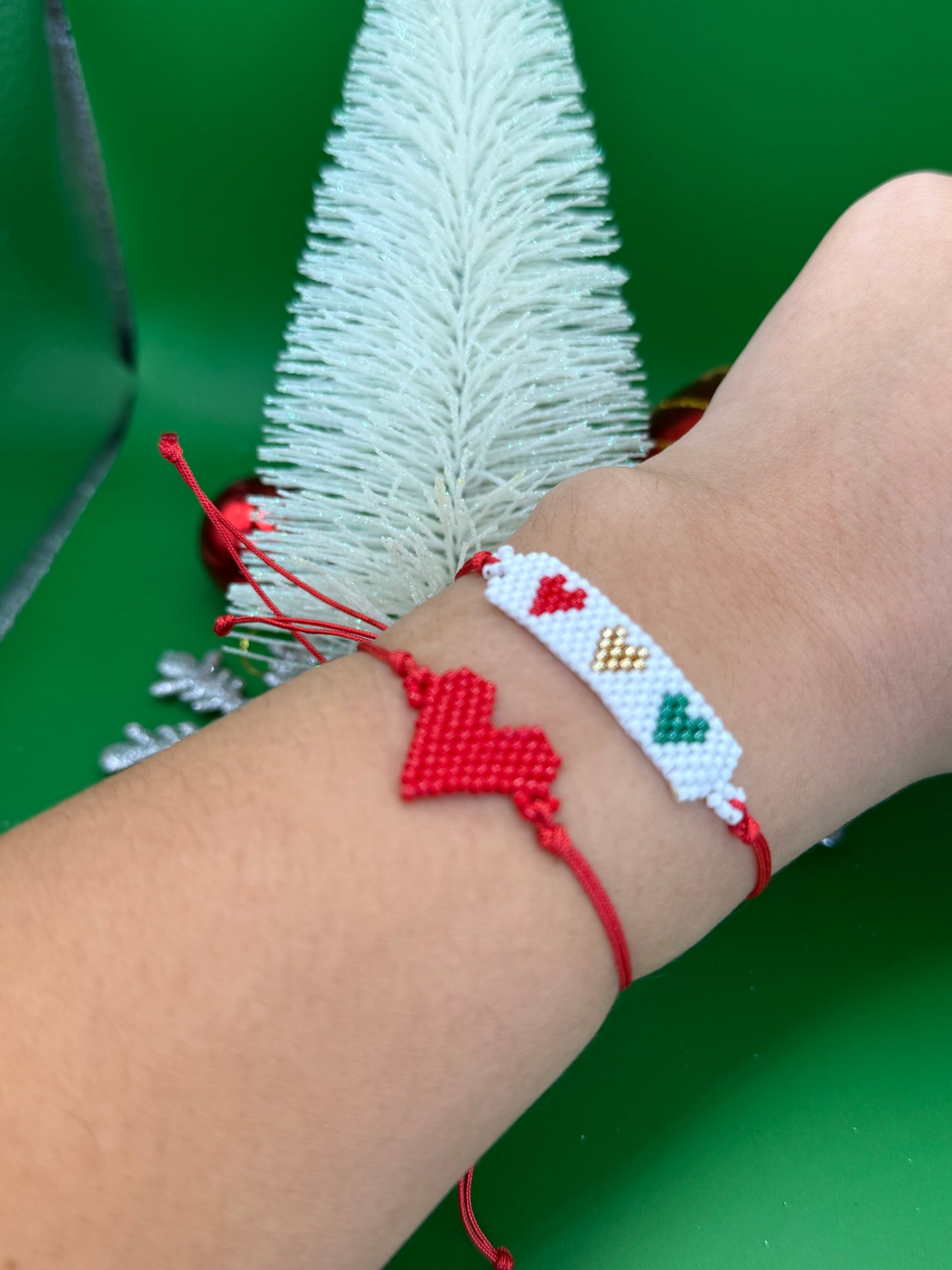 Handmade Big Heart Shaped Bracelet - Valentines Day Gift