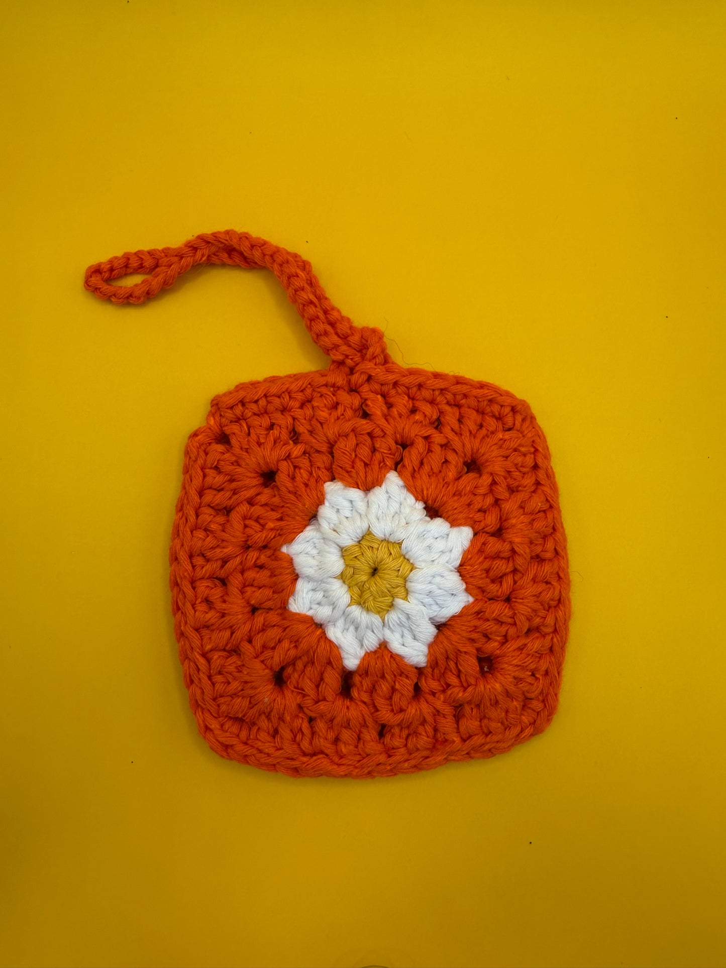 Handmade Crochet Square AirPod / EarBud Case/Holder - Purse Charm